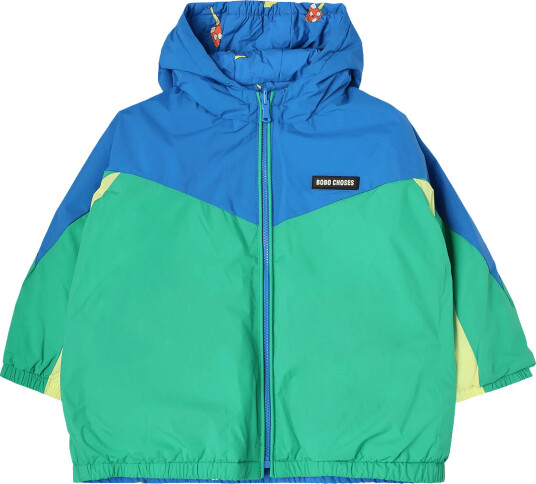 Bobo Choses Mush Monster Duo All Over Reversible Anorak Blue 86