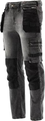 Yato Arbeidsbukse Stretch Jeans Stålgrå XL YT 79064