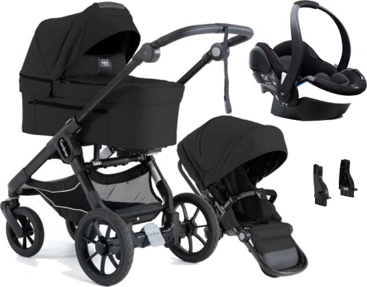 BeSafe Barnevogn Emmaljunga NXT90 Black Edition 2023 + Emmaljunga iZi Go Modular X1 By BeSafe