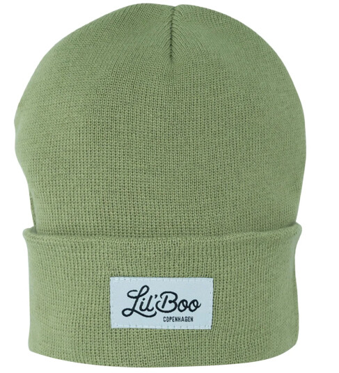 Lil"Boo Copenhagen Lue Strikk Classic+ Beanie Sage Lil" Boo Copenhagen 4 13 år Lue Grønn