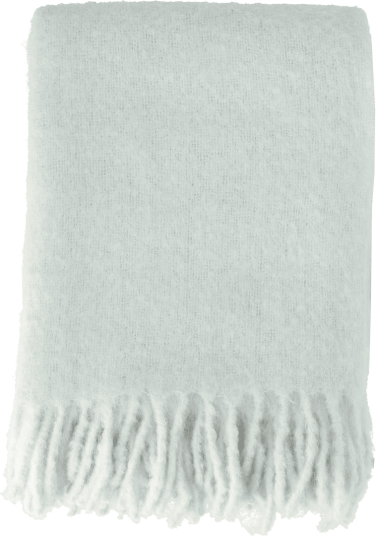 Scandi Living Dune mohair pledd 130x170 cm Ice blue