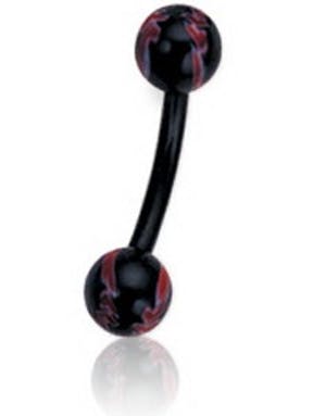 Utgått Right Way Black 1.2 x 8 mm Øyenbrynspiercing