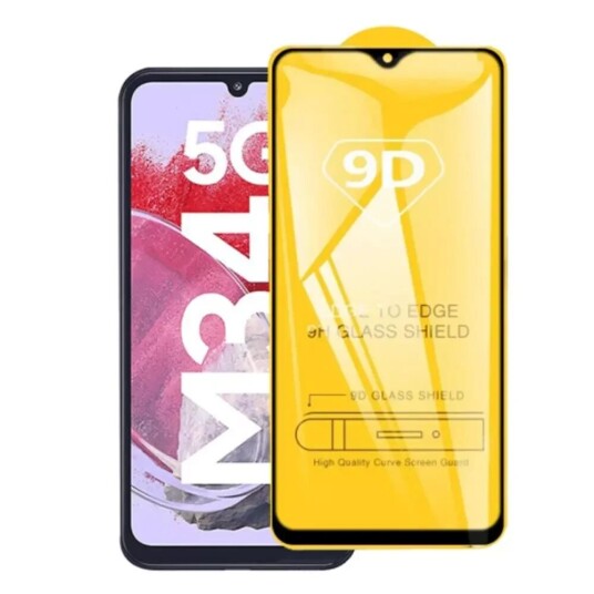INCOVER Samsung Galaxy M34 (5G) / F34 (5G) Skjermbeskytter i Glass - Full Fit - Svart Kant