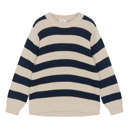 Hust and Claire - Genser Bambus Pos Jacquard Knit Blues - 128