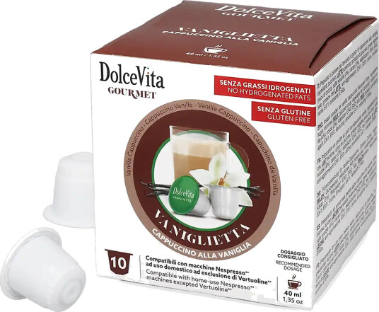 Dolce Vita | Vaniglietta Vanilje cappuccino 10 kapsler til Nespresso®