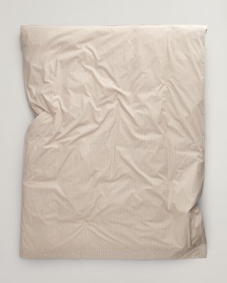 Dobbeldynetrekk med skjortestriper DRY SAND 200X220 Dobbeldynetrekk med skjortestriper DRY SAND 200X220