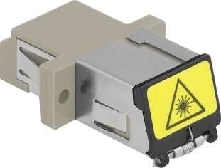 Delock - Nettverkkopler - Lc Multimodus (Hunn) Til Lc Multimodus (Hunn) - Fiberoptisk - Dupleks - Om1/Om2 - Beige