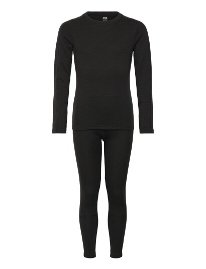 Helly Hansen Jr Lifa Merino Midweight Set - Black - 152