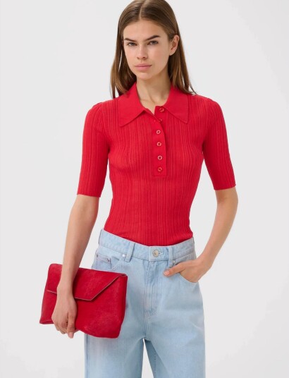 Gestuz Gzclene Top Red L Gestuz Gzclene Top Red L