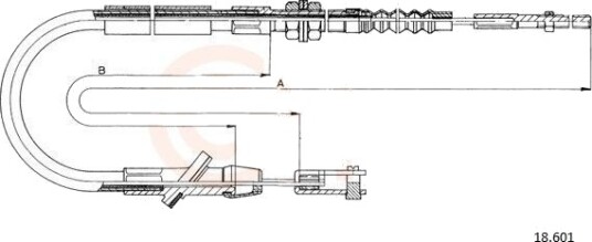 Clutchkabel COFLE 18.601 Clutchkabel COFLE 18.601