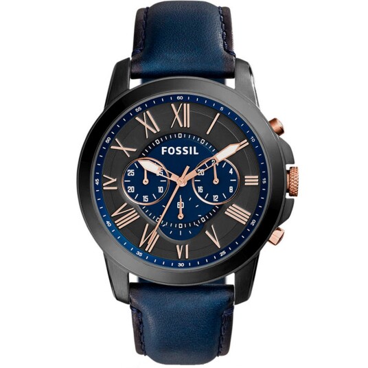Fossil Grant Chronograph FS5061 - Herre - 44 mm - Analog - Kvarts urverk - Mineralglas Fossil Grant Chronograph FS5061 - Herre - 44 mm - Analog - Kvarts urverk - Mineralglas