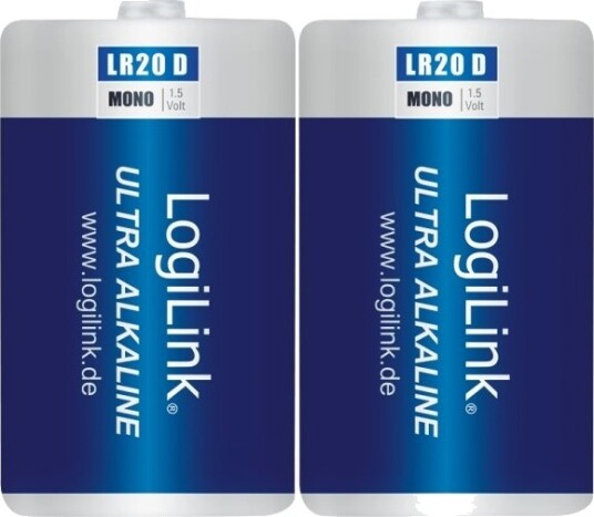 Logilink Lr20b2 Engangsbatteri D Alkalinsk 1,5 V 2 Stykker 10200 Mah LR20B2 Logilink Lr20b2 Engangsbatteri D Alkalinsk 1,5 V 2 Stykker 10200 Mah LR20B2