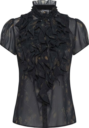 Saint Tropez Liljasz Crinkle Ss Shirt Black XL Saint Tropez Liljasz Crinkle Ss Shirt Black XL