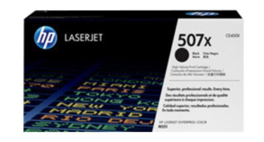 HP COLOR LASERJET 507X BLACK TONER, HC