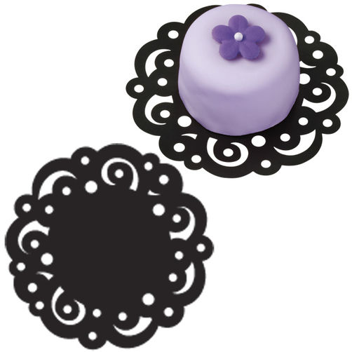Wilton Kakeunderlag Doilies Svart 10cm Pk/30 