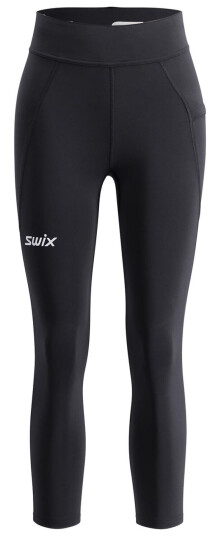 Swix Pace High Waist Cropped Tights W Black L Swix Pace High Waist Cropped Tights W Black L