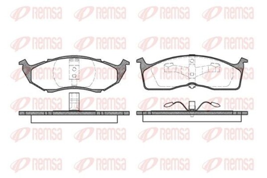 Bremseklosser REMSA 0610.00 Bremseklosser REMSA 0610.00
