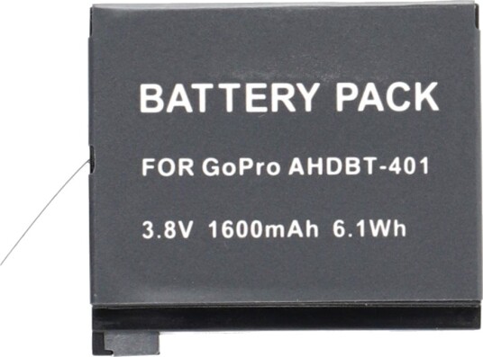 Batteri for GoPro Hero 4 kamera 3.8.0V 1600mAh AHDBT 401 erstatningsbatteri