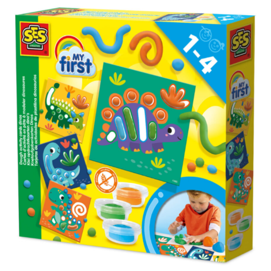 SES Creative My First - Dough - Dino Activity Cards - Multi/patterned - ONE SIZE