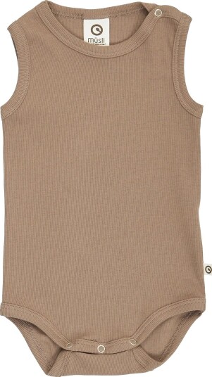 Müsli Rib Sleeveless Body WALNUT 44