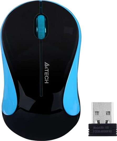 A4Tech V-Track G3-270N Trådløs Mus 1000 DPI Blå/Sort