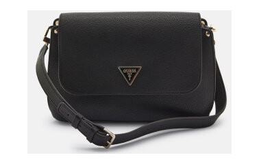 Guess Meridian Flap Crossbody Black One size