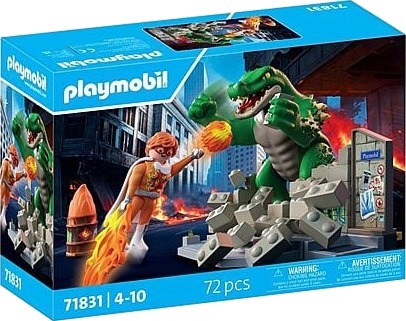 PLAYMOBIL Heltekamp mot Kjempeløven 71831 Rosa Figur