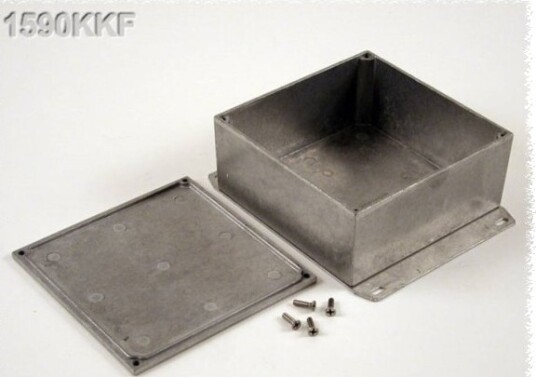 Hammond Electronics 1590KKF 125 × 125 × 56 mm Aluminium Natur Kabinett