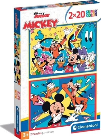 Clementoni Supercolor Disney Mickey 20 Stk Tegnefilm 3 År