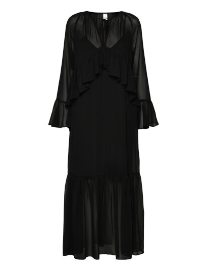 YAS Yaschifa Ls Maxi Dress - Ka - Black - 36 YAS Yaschifa Ls Maxi Dress - Ka - Black - 36