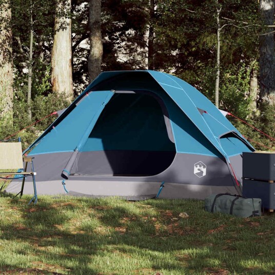 telt for camping 1 person blå vanntett