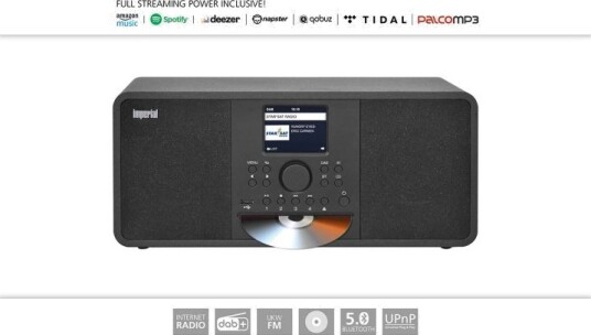 imperial DABMAN i205 CD Hybrid Stereo Radio DAB+ / FM / Internett / Bluetooth Svart