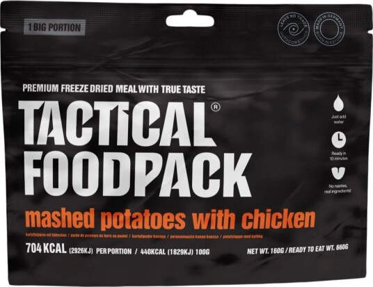 Tactical Foodpack BIG Mashed Potatoes With Chicken Black/orange