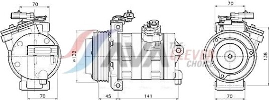 AVA COOLING SYSTEMS JEAK092 AC-kompressor