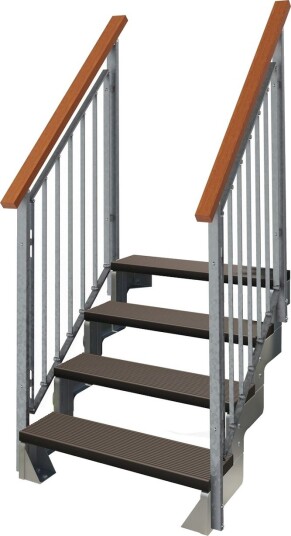 Hagetrapp Dolle Gardentop Trimax med Nordic Rekkverk