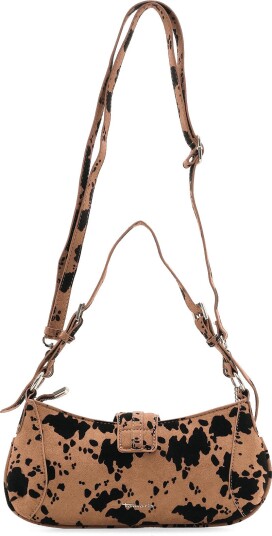Tamaris Bags Tas Marina Suede - COGNAC BLACK - One Size