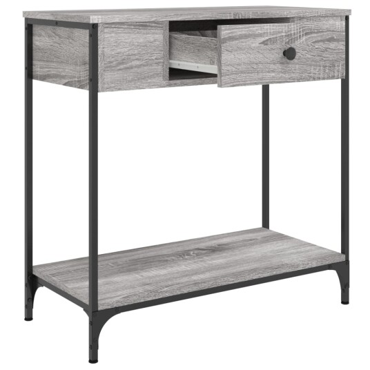 Konsollbord grå sonoma 75x34,5x75 cm konstruert tre 8720845421199