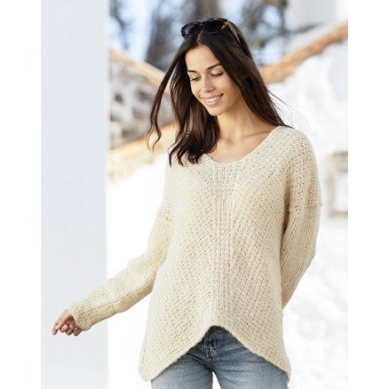 Â Freedom Found av DROPS Design Genser Strikkeoppskrift str S XXXL