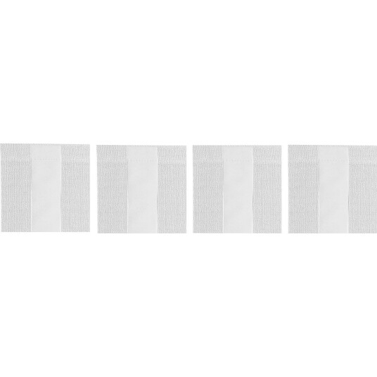 Diyti Wide Stripe Glassunderlag 10x10 cm 4 pk Hvit Diyti Wide Stripe Glassunderlag 10x10 cm 4 pk Hvit