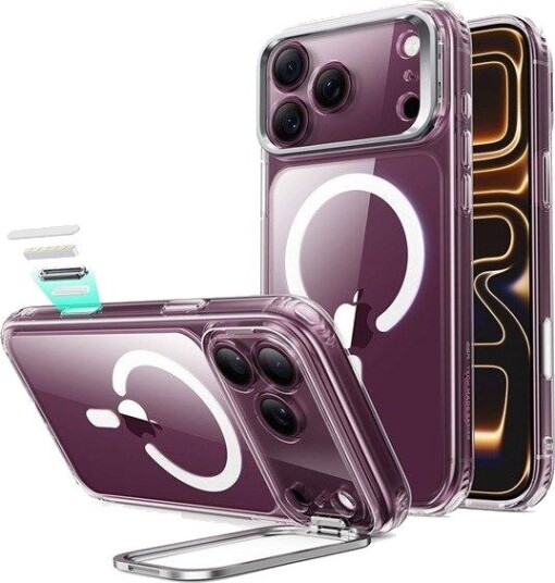ESR Classic Hybrid Kickstand MagSafe Case for iPhone 18 Pro Max / 17 Pro Max - Clear