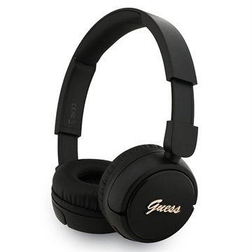 Guess Metal Logo Script Bluetooth 5.3 On Ear hodetelefoner Svart Guess Metal Logo Script Bluetooth 5.3 On Ear hodetelefoner Svart