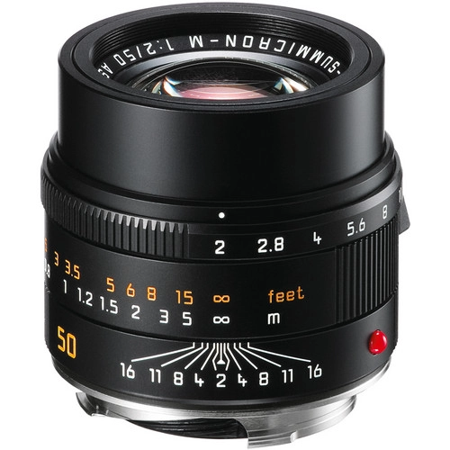 Leica APO-summicron-M 50mm f/2 ASPH Normalobjektiv. Filterfatning E39