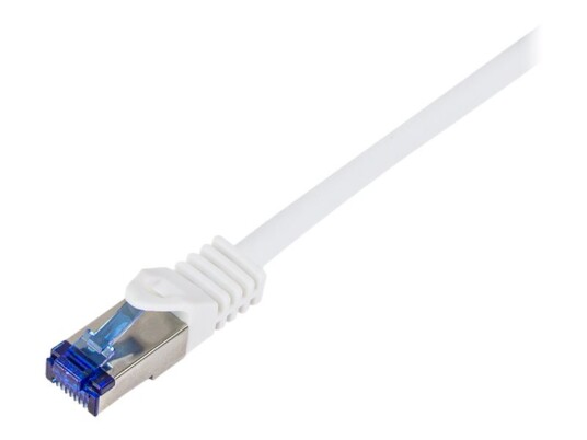 Logilink Professional Ultraflex Koblingskabel Rj-45 Hann Til Rj-45 Hann 1.5 M 6 Mm S/Ftp Cat 7 Kabel / Cat 6A Kontakter Halogenfri Formstøpt Uten Hindringer Hvit Ral 9003