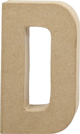 Diverse Bokstav D H: 20.2 Cm B: 11.5 Cm Tykkelse 2.5 Cm 1 Stk 