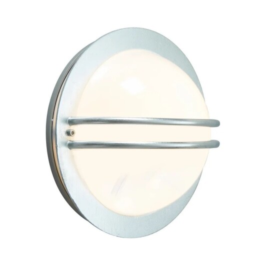 Norlys - Bremen Utendørs Vegglampe Opal/Galvanisert Norlys - Bremen Utendørs Vegglampe Opal/Galvanisert