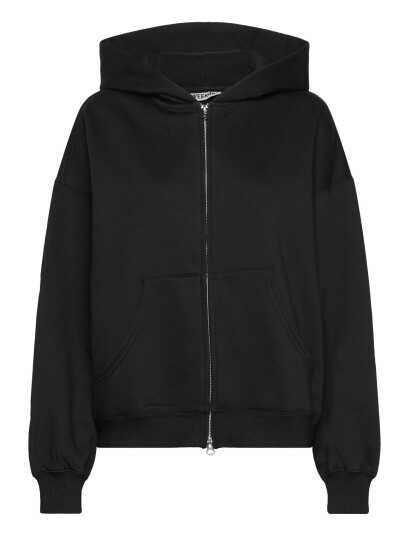 Weekday Oversized Heavyweight Zip Hoodie Black L
