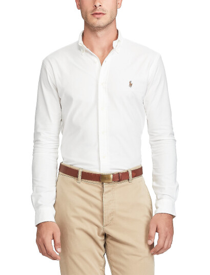 Polo Ralph Lauren Slim Fit Oxford Shirt - White - L