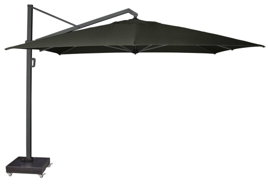 Platinum Icon parasoll premium Svart/grå exkl. parasollfot 3,5 x 3,5 m Svart