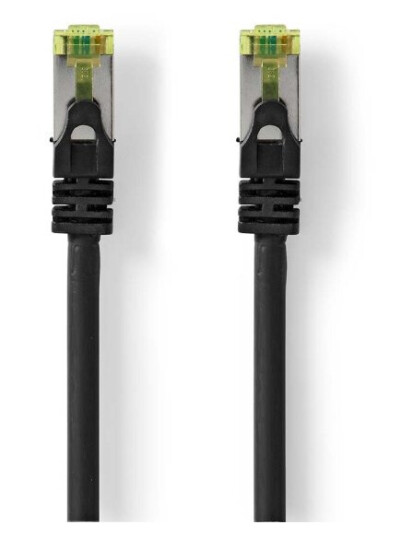 Nedis CAT7 nettverkskabel | S/FTP | RJ45 Han | RJ45 Han | 15.0 m | Snagless | Rund | LSZH | Sort | Label