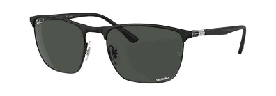 Ray-ban Sunglasses 0Rb3686 Matte Black Polar/Dark Grey Lenses solbriller 57
